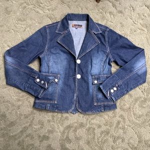 Yuka Jeans fitted vintage jean jacket-S